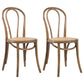 Contemporary Style Beech Wood Chiar Windsor Back Side Kitchen Dining Chair Smoke Gray Wicker & Rattan 2 Piece Set Clearhalo ' kitchen&dining_furn' 'Dining Chairs' 'Dining Tables & Seating' 'dining_chair' 'furn' 'furn_dining_chair' 'Furniture' 'furniture_dining_chair' 'Kitchen & Dining Furniture' 'kitchen' 3847098