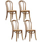 Contemporary Style Beech Wood Chiar Windsor Back Side Kitchen Dining Chair Walnut Wicker & Rattan 4 Piece Set Clearhalo ' kitchen&dining_furn' 'Dining Chairs' 'Dining Tables & Seating' 'dining_chair' 'furn' 'furn_dining_chair' 'Furniture' 'furniture_dining_chair' 'Kitchen & Dining Furniture' 'kitchen' 3847105