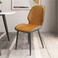 Contemporary Metal Dining Room Chairs Leather Dining Armless chairs for Home Use Light Brown 1 Piece Clearhalo ' kitchen&dining_furn' 'Dining Chairs' 'Dining Tables & Seating' 'dining_chair' 'furn' 'furn_dining_chair' 'Furniture' 'furniture_dining_chair' 'Kitchen & Dining Furniture' 'kitchen' 3847125
