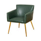 Scandinavian Home Arm Chair Upholstered Parsons Back Metal Single Dining Room Chair Green Brass Gold Clearhalo ' kitchen&dining_furn' 'Dining Chairs' 'Dining Tables & Seating' 'dining_chair' 'furn' 'furn_dining_chair' 'Furniture' 'furniture_dining_chair' 'Kitchen & Dining Furniture' 'kitchen' 3847154