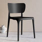 Modern Indoor-Outdoor Plastic Side Chair Armless Open Back Dining Chair Black 1 Piece Clearhalo ' kitchen&dining_furn' 'Dining Chairs' 'Dining Tables & Seating' 'dining_chair' 'furn' 'furn_dining_chair' 'Furniture' 'furniture_dining_chair' 'Kitchen & Dining Furniture' 'kitchen' 3847175