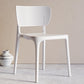 Modern Indoor-Outdoor Plastic Side Chair Armless Open Back Dining Chair White 1 Piece Clearhalo ' kitchen&dining_furn' 'Dining Chairs' 'Dining Tables & Seating' 'dining_chair' 'furn' 'furn_dining_chair' 'Furniture' 'furniture_dining_chair' 'Kitchen & Dining Furniture' 'kitchen' 3847186