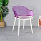 Scandinavian Style Plastic Chair Set Solid Back Arm Kitchen Single Dining Chair Purple White Clearhalo ' kitchen&dining_furn' 'Dining Chairs' 'Dining Tables & Seating' 'dining_chair' 'Furniture' 'furniture_dining_chair' 'Kitchen & Dining Furniture' 'kitchen' 3847226
