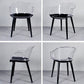 Scandinavian Style Plastic Chair Set Solid Back Arm Kitchen Single Dining Chair Clearhalo ' kitchen&dining_furn' 'Dining Chairs' 'Dining Tables & Seating' 'dining_chair' 'Furniture' 'furniture_dining_chair' 'Kitchen & Dining Furniture' 'kitchen' 3847230