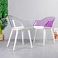 Scandinavian Style Plastic Chair Set Solid Back Arm Kitchen Single Dining Chair Clearhalo ' kitchen&dining_furn' 'Dining Chairs' 'Dining Tables & Seating' 'dining_chair' 'Furniture' 'furniture_dining_chair' 'Kitchen & Dining Furniture' 'kitchen' 3847233