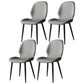 Contemporary Restaurant Leather Side Chair Matte Finish Parsons Dining Chair Light Gray 4 Piece Set Clearhalo ' kitchen&dining_furn' 'Dining Chairs' 'Dining Tables & Seating' 'dining_chair' 'furn' 'furn_dining_chair' 'Furniture' 'furniture_dining_chair' 'Kitchen & Dining Furniture' 'kitchen' 3847311