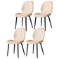 Contemporary Restaurant Leather Side Chair Matte Finish Parsons Dining Chair Beige 4 Piece Set Clearhalo ' kitchen&dining_furn' 'Dining Chairs' 'Dining Tables & Seating' 'dining_chair' 'furn' 'furn_dining_chair' 'Furniture' 'furniture_dining_chair' 'Kitchen & Dining Furniture' 'kitchen' 3847317