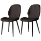 Contemporary Restaurant Leather Side Chair Matte Finish Parsons Dining Chair Brown 2 Piece Set Clearhalo ' kitchen&dining_furn' 'Dining Chairs' 'Dining Tables & Seating' 'dining_chair' 'furn' 'furn_dining_chair' 'Furniture' 'furniture_dining_chair' 'Kitchen & Dining Furniture' 'kitchen' 3847323