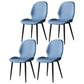 Contemporary Restaurant Leather Side Chair Matte Finish Parsons Dining Chair Blue 4 Piece Set Clearhalo ' kitchen&dining_furn' 'Dining Chairs' 'Dining Tables & Seating' 'dining_chair' 'furn' 'furn_dining_chair' 'Furniture' 'furniture_dining_chair' 'Kitchen & Dining Furniture' 'kitchen' 3847327