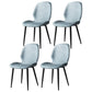 Contemporary Restaurant Leather Side Chair Matte Finish Parsons Dining Chair Lake Blue 4 Piece Set Clearhalo ' kitchen&dining_furn' 'Dining Chairs' 'Dining Tables & Seating' 'dining_chair' 'furn' 'furn_dining_chair' 'Furniture' 'furniture_dining_chair' 'Kitchen & Dining Furniture' 'kitchen' 3847330