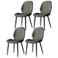 Contemporary Restaurant Leather Side Chair Matte Finish Parsons Dining Chair Gray Coffee 4 Piece Set Clearhalo ' kitchen&dining_furn' 'Dining Chairs' 'Dining Tables & Seating' 'dining_chair' 'furn' 'furn_dining_chair' 'Furniture' 'furniture_dining_chair' 'Kitchen & Dining Furniture' 'kitchen' 3847336