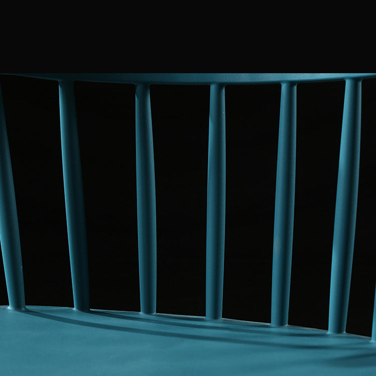 Contemporary Plastic Side Armless Chair Windsor Back Stacking Side Chair for Home Use Clearhalo ' kitchen&dining_furn' 'Dining Chairs' 'Dining Tables & Seating' 'dining_chair' 'furn' 'furn_dining_chair' 'Furniture' 'furniture_dining_chair' 'Kitchen & Dining Furniture' 'kitchen' 3847389