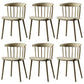 Contemporary Plastic Side Armless Chair Windsor Back Stacking Side Chair for Home Use Khaki 6 Piece Set Clearhalo ' kitchen&dining_furn' 'Dining Chairs' 'Dining Tables & Seating' 'dining_chair' 'furn' 'furn_dining_chair' 'Furniture' 'furniture_dining_chair' 'Kitchen & Dining Furniture' 'kitchen' 3847397