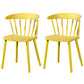 Contemporary Plastic Side Armless Chair Windsor Back Stacking Side Chair for Home Use Ginger 2 Piece Set Clearhalo ' kitchen&dining_furn' 'Dining Chairs' 'Dining Tables & Seating' 'dining_chair' 'furn' 'furn_dining_chair' 'Furniture' 'furniture_dining_chair' 'Kitchen & Dining Furniture' 'kitchen' 3847398