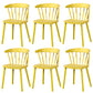 Contemporary Plastic Side Armless Chair Windsor Back Stacking Side Chair for Home Use Ginger 6 Piece Set Clearhalo ' kitchen&dining_furn' 'Dining Chairs' 'Dining Tables & Seating' 'dining_chair' 'furn' 'furn_dining_chair' 'Furniture' 'furniture_dining_chair' 'Kitchen & Dining Furniture' 'kitchen' 3847400