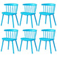 Contemporary Plastic Side Armless Chair Windsor Back Stacking Side Chair for Home Use Lake Blue 6 Piece Set Clearhalo ' kitchen&dining_furn' 'Dining Chairs' 'Dining Tables & Seating' 'dining_chair' 'furn' 'furn_dining_chair' 'Furniture' 'furniture_dining_chair' 'Kitchen & Dining Furniture' 'kitchen' 3847403