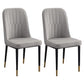 Home Contemporary Side Chair Solid Back Metal Upholstered Dining Room Chair Dark Gray 2 Piece Set Brass Gold Clearhalo ' kitchen&dining_furn' 'Dining Chairs' 'Dining Tables & Seating' 'dining_chair' 'furn' 'furn_dining_chair' 'Furniture' 'furniture_dining_chair' 'Kitchen & Dining Furniture' 'kitchen' 3847446