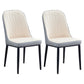 Home Contemporary Side Chair Solid Back Metal Upholstered Dining Room Chair White-Gray 2 Piece Set Black Clearhalo ' kitchen&dining_furn' 'Dining Chairs' 'Dining Tables & Seating' 'dining_chair' 'furn' 'furn_dining_chair' 'Furniture' 'furniture_dining_chair' 'Kitchen & Dining Furniture' 'kitchen' 3847473