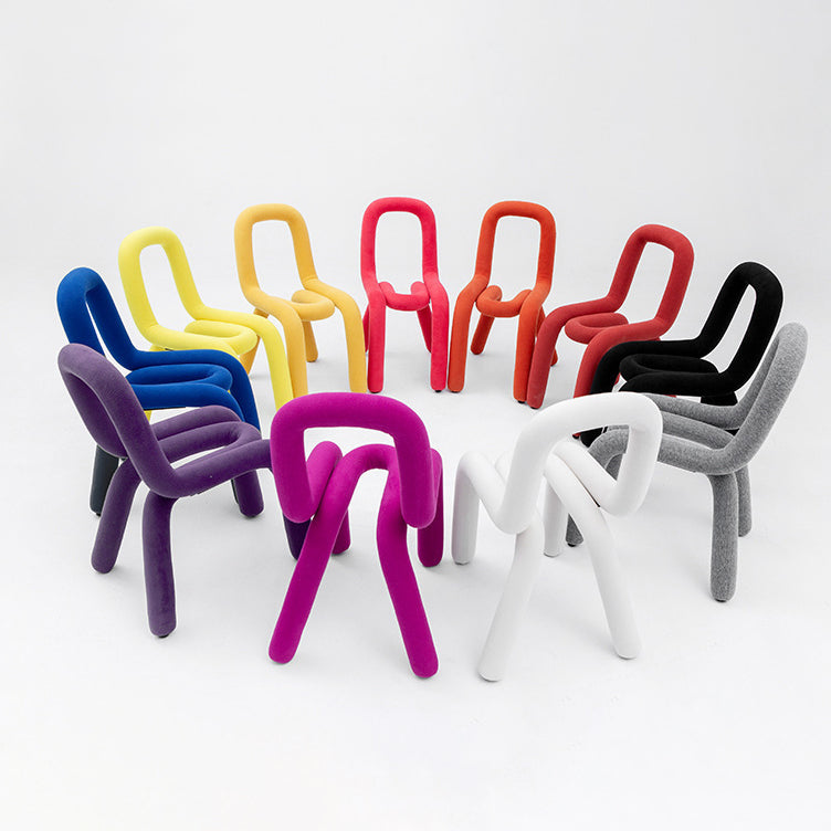 Glam Design Style Metal Chairs Kitchen Dining Room Open Back Side Chair Clearhalo ' kitchen&dining_furn' 'Dining Chairs' 'Dining Tables & Seating' 'dining_chair' 'furn' 'furn_dining_chair' 'Furniture' 'furniture_dining_chair' 'Kitchen & Dining Furniture' 'kitchen' 3851825