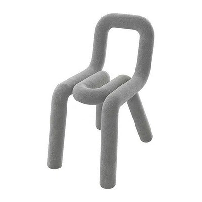 Glam Design Style Metal Chairs Kitchen Dining Room Open Back Side Chair Grey 1 Piece Clearhalo ' kitchen&dining_furn' 'Dining Chairs' 'Dining Tables & Seating' 'dining_chair' 'furn' 'furn_dining_chair' 'Furniture' 'furniture_dining_chair' 'Kitchen & Dining Furniture' 'kitchen' 3851826