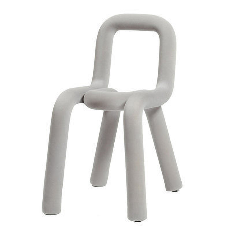 Glam Design Style Metal Chairs Kitchen Dining Room Open Back Side Chair Light Gray 1 Piece Clearhalo ' kitchen&dining_furn' 'Dining Chairs' 'Dining Tables & Seating' 'dining_chair' 'furn' 'furn_dining_chair' 'Furniture' 'furniture_dining_chair' 'Kitchen & Dining Furniture' 'kitchen' 3851832