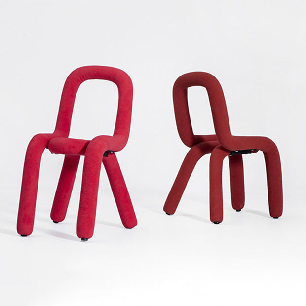 Glam Design Style Metal Chairs Kitchen Dining Room Open Back Side Chair Clearhalo ' kitchen&dining_furn' 'Dining Chairs' 'Dining Tables & Seating' 'dining_chair' 'furn' 'furn_dining_chair' 'Furniture' 'furniture_dining_chair' 'Kitchen & Dining Furniture' 'kitchen' 3851833