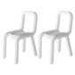 Glam Design Style Metal Chairs Kitchen Dining Room Open Back Side Chair White 2 Piece Set Clearhalo ' kitchen&dining_furn' 'Dining Chairs' 'Dining Tables & Seating' 'dining_chair' 'furn' 'furn_dining_chair' 'Furniture' 'furniture_dining_chair' 'Kitchen & Dining Furniture' 'kitchen' 3851839