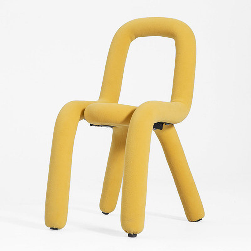 Glam Design Style Metal Chairs Kitchen Dining Room Open Back Side Chair Ginger 1 Piece Clearhalo ' kitchen&dining_furn' 'Dining Chairs' 'Dining Tables & Seating' 'dining_chair' 'furn' 'furn_dining_chair' 'Furniture' 'furniture_dining_chair' 'Kitchen & Dining Furniture' 'kitchen' 3851860