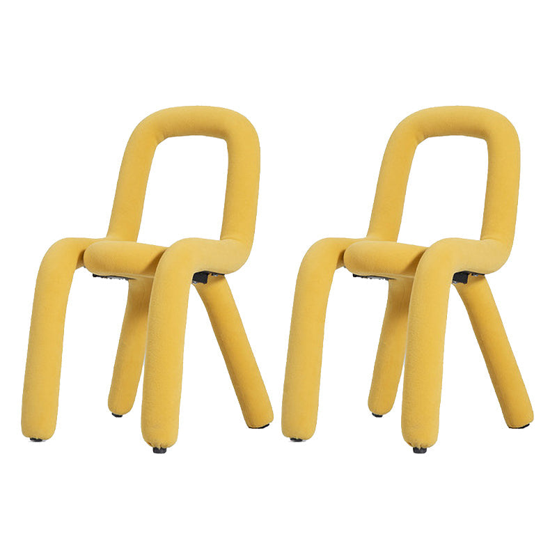 Glam Design Style Metal Chairs Kitchen Dining Room Open Back Side Chair Ginger 2 Piece Set Clearhalo ' kitchen&dining_furn' 'Dining Chairs' 'Dining Tables & Seating' 'dining_chair' 'furn' 'furn_dining_chair' 'Furniture' 'furniture_dining_chair' 'Kitchen & Dining Furniture' 'kitchen' 3851861