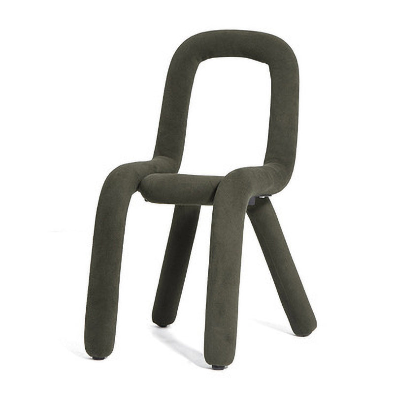 Glam Design Style Metal Chairs Kitchen Dining Room Open Back Side Chair Olive Green 1 Piece Clearhalo ' kitchen&dining_furn' 'Dining Chairs' 'Dining Tables & Seating' 'dining_chair' 'furn' 'furn_dining_chair' 'Furniture' 'furniture_dining_chair' 'Kitchen & Dining Furniture' 'kitchen' 3851863