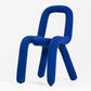 Glam Design Style Metal Chairs Kitchen Dining Room Open Back Side Chair Royal Blue 1 Piece Clearhalo ' kitchen&dining_furn' 'Dining Chairs' 'Dining Tables & Seating' 'dining_chair' 'furn' 'furn_dining_chair' 'Furniture' 'furniture_dining_chair' 'Kitchen & Dining Furniture' 'kitchen' 3851866