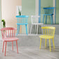 Contemporary Plastic Armless Chair Windsor Back Side Chair for Home Use Clearhalo ' kitchen&dining_furn' 'Dining Chairs' 'Dining Tables & Seating' 'dining_chair' 'furn' 'furn_dining_chair' 'Furniture' 'furniture_dining_chair' 'Kitchen & Dining Furniture' 'kitchen' 3851878