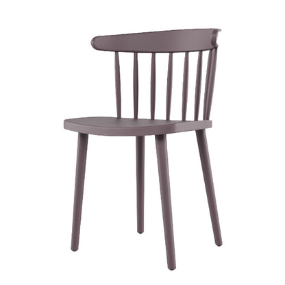 Contemporary Plastic Armless Chair Windsor Back Side Chair for Home Use Grey 1 Piece Clearhalo ' kitchen&dining_furn' 'Dining Chairs' 'Dining Tables & Seating' 'dining_chair' 'furn' 'furn_dining_chair' 'Furniture' 'furniture_dining_chair' 'Kitchen & Dining Furniture' 'kitchen' 3851882