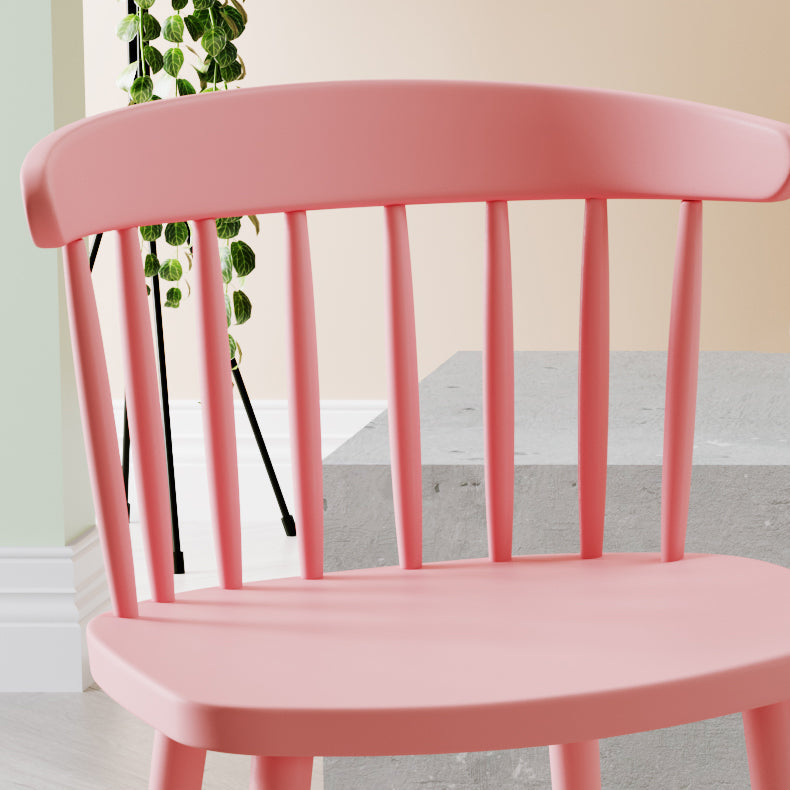Contemporary Plastic Armless Chair Windsor Back Side Chair for Home Use Clearhalo ' kitchen&dining_furn' 'Dining Chairs' 'Dining Tables & Seating' 'dining_chair' 'furn' 'furn_dining_chair' 'Furniture' 'furniture_dining_chair' 'Kitchen & Dining Furniture' 'kitchen' 3851890