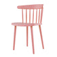 Contemporary Plastic Armless Chair Windsor Back Side Chair for Home Use Pink 1 Piece Clearhalo ' kitchen&dining_furn' 'Dining Chairs' 'Dining Tables & Seating' 'dining_chair' 'furn' 'furn_dining_chair' 'Furniture' 'furniture_dining_chair' 'Kitchen & Dining Furniture' 'kitchen' 3851900