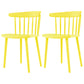 Contemporary Plastic Armless Chair Windsor Back Side Chair for Home Use Yellow 2 Piece Set Clearhalo ' kitchen&dining_furn' 'Dining Chairs' 'Dining Tables & Seating' 'dining_chair' 'furn' 'furn_dining_chair' 'Furniture' 'furniture_dining_chair' 'Kitchen & Dining Furniture' 'kitchen' 3851904