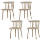 Contemporary Plastic Armless Chair Windsor Back Side Chair for Home Use Khaki 4 Piece Set Clearhalo ' kitchen&dining_furn' 'Dining Chairs' 'Dining Tables & Seating' 'dining_chair' 'furn' 'furn_dining_chair' 'Furniture' 'furniture_dining_chair' 'Kitchen & Dining Furniture' 'kitchen' 3851911