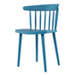 Contemporary Plastic Armless Chair Windsor Back Side Chair for Home Use Dark Blue 1 Piece Clearhalo ' kitchen&dining_furn' 'Dining Chairs' 'Dining Tables & Seating' 'dining_chair' 'furn' 'furn_dining_chair' 'Furniture' 'furniture_dining_chair' 'Kitchen & Dining Furniture' 'kitchen' 3851912