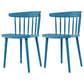 Contemporary Plastic Armless Chair Windsor Back Side Chair for Home Use Dark Blue 2 Piece Set Clearhalo ' kitchen&dining_furn' 'Dining Chairs' 'Dining Tables & Seating' 'dining_chair' 'furn' 'furn_dining_chair' 'Furniture' 'furniture_dining_chair' 'Kitchen & Dining Furniture' 'kitchen' 3851913