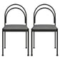 Contemporary Metal Dining Armless Chair Open Back Dining Side Chair for Kitchen Grey 2 Piece Set Clearhalo ' kitchen&dining_furn' 'Dining Chairs' 'Dining Tables & Seating' 'dining_chair' 'furn' 'furn_dining_chair' 'Furniture' 'furniture_dining_chair' 'Kitchen & Dining Furniture' 'kitchen' 3851943