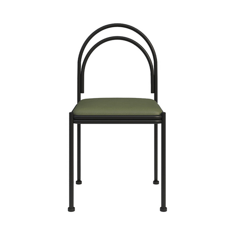 Contemporary Metal Dining Armless Chair Open Back Dining Side Chair for Kitchen Green 1 Piece Clearhalo ' kitchen&dining_furn' 'Dining Chairs' 'Dining Tables & Seating' 'dining_chair' 'furn' 'furn_dining_chair' 'Furniture' 'furniture_dining_chair' 'Kitchen & Dining Furniture' 'kitchen' 3851947
