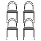 Contemporary Metal Dining Armless Chair Open Back Dining Side Chair for Kitchen Dark Gray 4 Piece Set Clearhalo ' kitchen&dining_furn' 'Dining Chairs' 'Dining Tables & Seating' 'dining_chair' 'furn' 'furn_dining_chair' 'Furniture' 'furniture_dining_chair' 'Kitchen & Dining Furniture' 'kitchen' 3851951