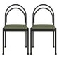 Contemporary Metal Dining Armless Chair Open Back Dining Side Chair for Kitchen Green 2 Piece Set Clearhalo ' kitchen&dining_furn' 'Dining Chairs' 'Dining Tables & Seating' 'dining_chair' 'furn' 'furn_dining_chair' 'Furniture' 'furniture_dining_chair' 'Kitchen & Dining Furniture' 'kitchen' 3851952