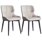 Home Scandinavian Arm Chair Wingback Metal Upholstered Dining Room Chair Grey 2 Piece Set Clearhalo ' kitchen&dining_furn' 'Dining Chairs' 'Dining Tables & Seating' 'dining_chair' 'furn' 'furn_dining_chair' 'Furniture' 'furniture_dining_chair' 'Kitchen & Dining Furniture' 'kitchen' 3851959