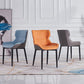 Home Scandinavian Arm Chair Wingback Metal Upholstered Dining Room Chair Clearhalo ' kitchen&dining_furn' 'Dining Chairs' 'Dining Tables & Seating' 'dining_chair' 'furn' 'furn_dining_chair' 'Furniture' 'furniture_dining_chair' 'Kitchen & Dining Furniture' 'kitchen' 3851963