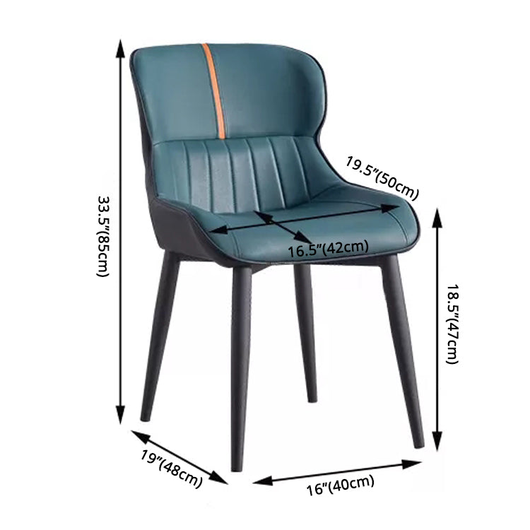 Home Scandinavian Arm Chair Wingback Metal Upholstered Dining Room Chair Clearhalo ' kitchen&dining_furn' 'Dining Chairs' 'Dining Tables & Seating' 'dining_chair' 'furn' 'furn_dining_chair' 'Furniture' 'furniture_dining_chair' 'Kitchen & Dining Furniture' 'kitchen' 3851977