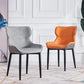 Home Scandinavian Arm Chair Wingback Metal Upholstered Dining Room Chair Clearhalo ' kitchen&dining_furn' 'Dining Chairs' 'Dining Tables & Seating' 'dining_chair' 'furn' 'furn_dining_chair' 'Furniture' 'furniture_dining_chair' 'Kitchen & Dining Furniture' 'kitchen' 3851979