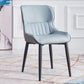 Home Scandinavian Arm Chair Wingback Metal Upholstered Dining Room Chair Light Blue 1 Piece Clearhalo ' kitchen&dining_furn' 'Dining Chairs' 'Dining Tables & Seating' 'dining_chair' 'furn' 'furn_dining_chair' 'Furniture' 'furniture_dining_chair' 'Kitchen & Dining Furniture' 'kitchen' 3851981