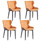 Home Scandinavian Arm Chair Wingback Metal Upholstered Dining Room Chair Orange 4 Piece Set Clearhalo ' kitchen&dining_furn' 'Dining Chairs' 'Dining Tables & Seating' 'dining_chair' 'furn' 'furn_dining_chair' 'Furniture' 'furniture_dining_chair' 'Kitchen & Dining Furniture' 'kitchen' 3851992