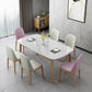 Scandinavian Home Side Chair Solid Back Wood Upholstered Dining Room Chair Clearhalo ' kitchen&dining_furn' 'Dining Chairs' 'Dining Tables & Seating' 'dining_chair' 'furn' 'furn_dining_chair' 'Furniture' 'furniture_dining_chair' 'Kitchen & Dining Furniture' 'kitchen' 3852001